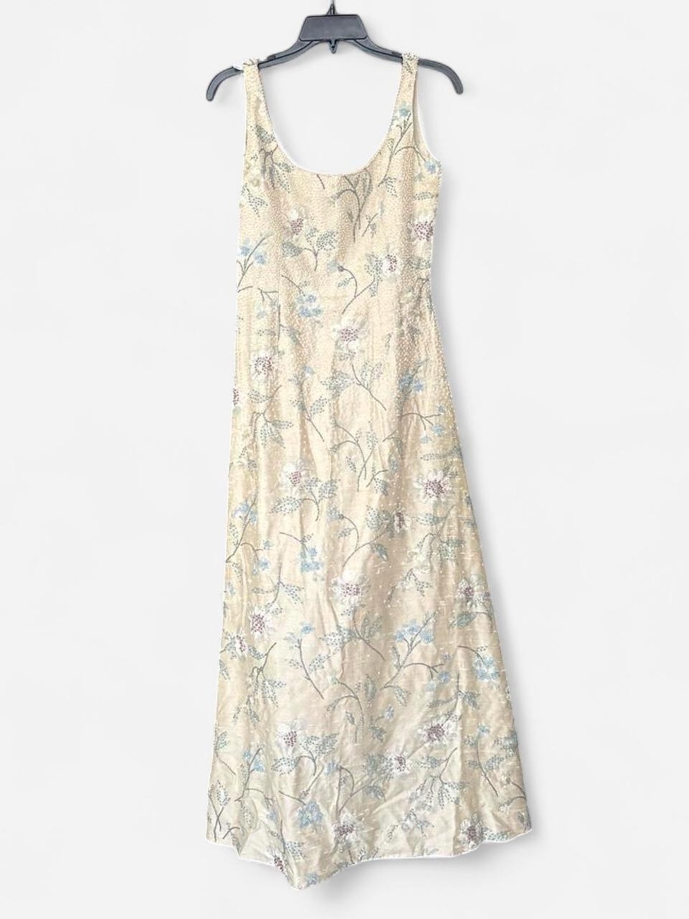 Womenâs Vintage Floral Cream Dress